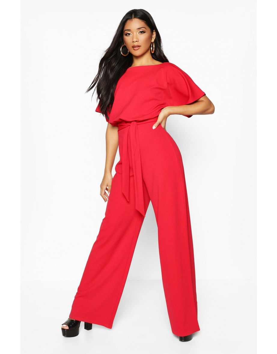 Double Layer Jumpsuit - red - 3