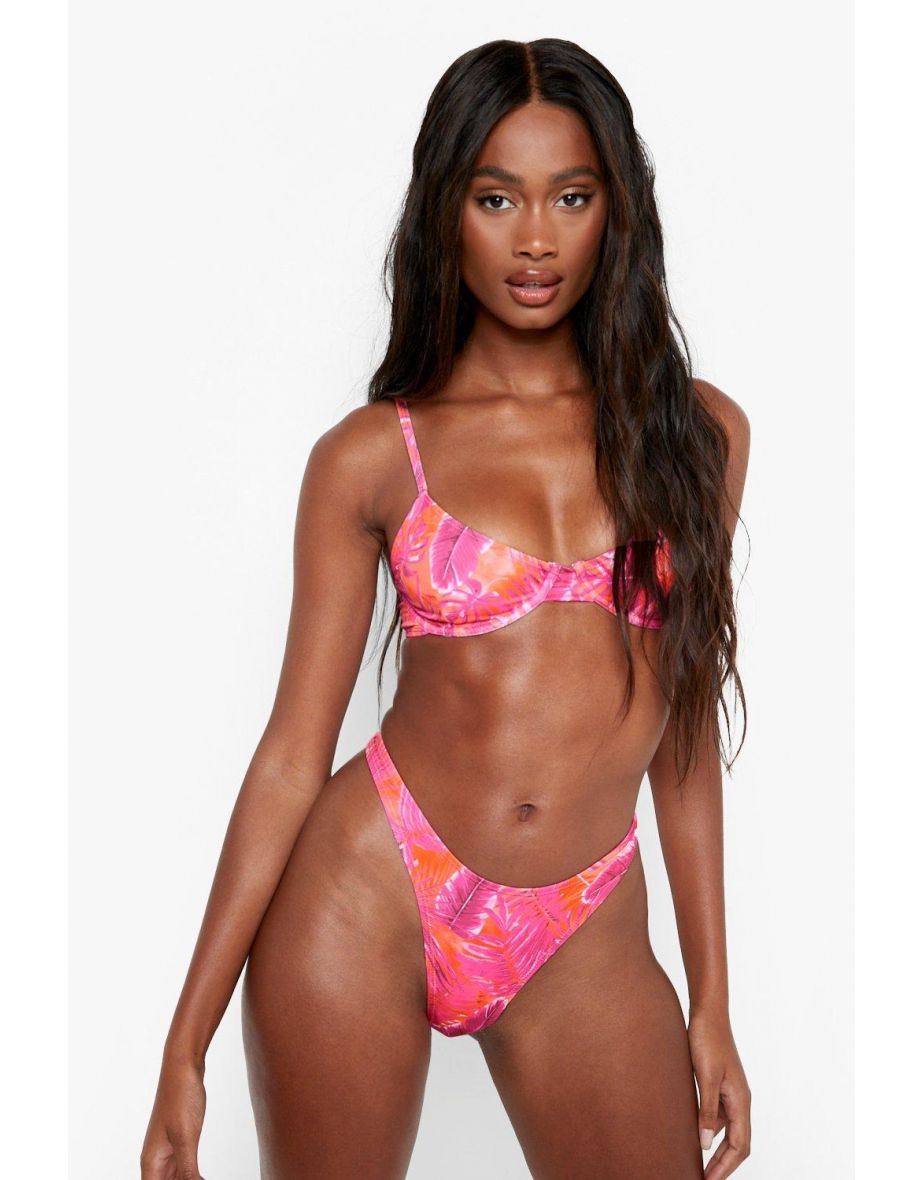 Tropicana Underwired Recycled Bikini Top - pink - 2