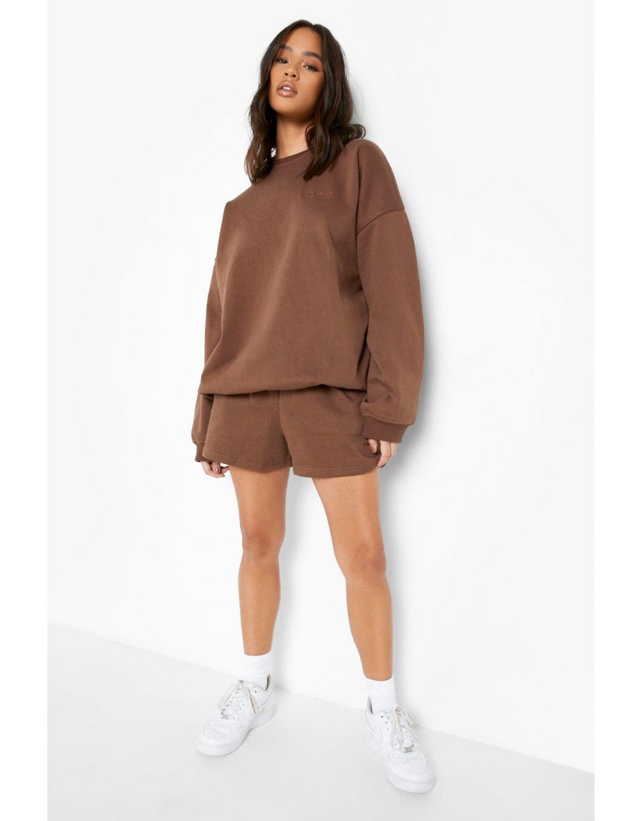 Recycled Premium Oversized Sweater - chocolate - 3