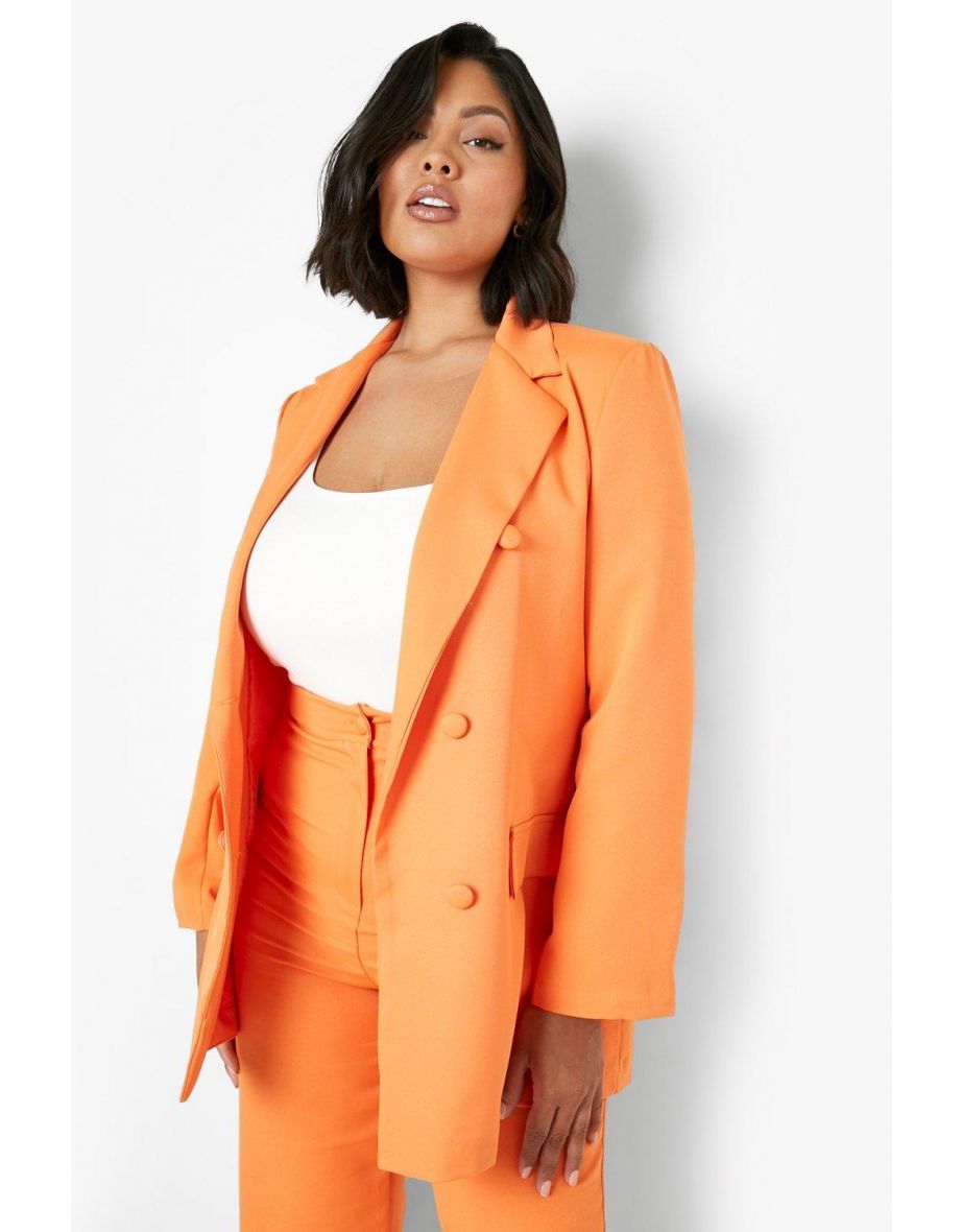 Orange plus shop size blazer