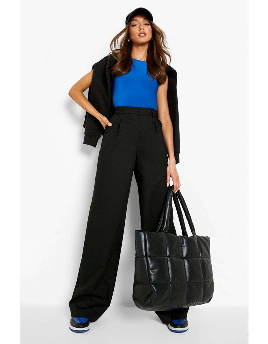 Slouchy Wide Leg Trouser - black