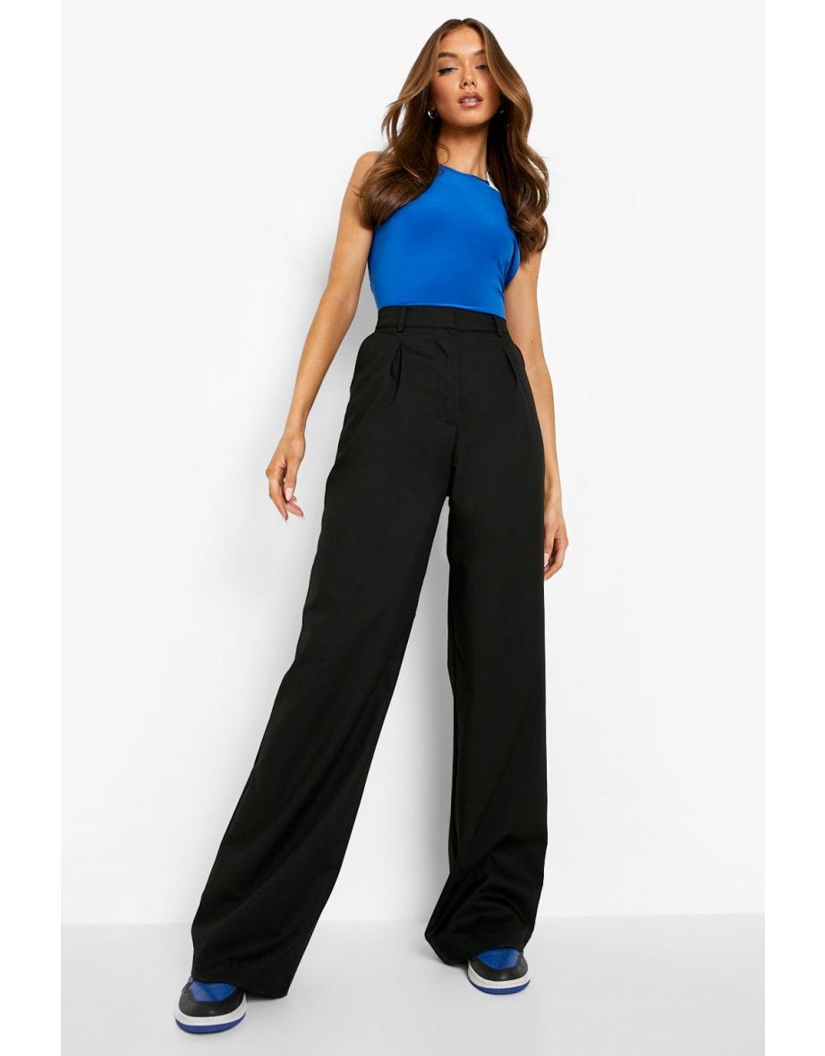 Slouchy Wide Leg Trouser - black - 3
