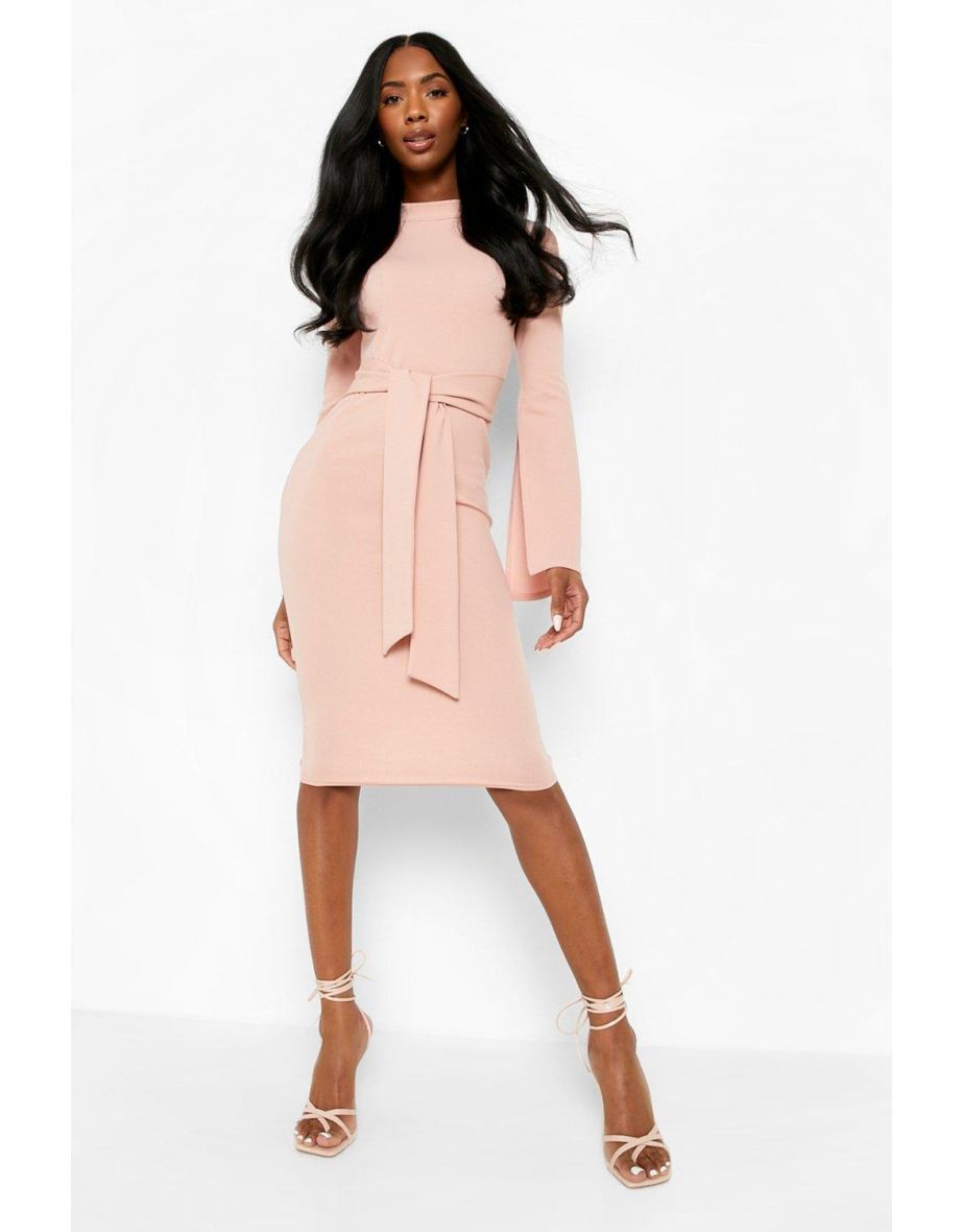 Split sleeve midi dress outlet