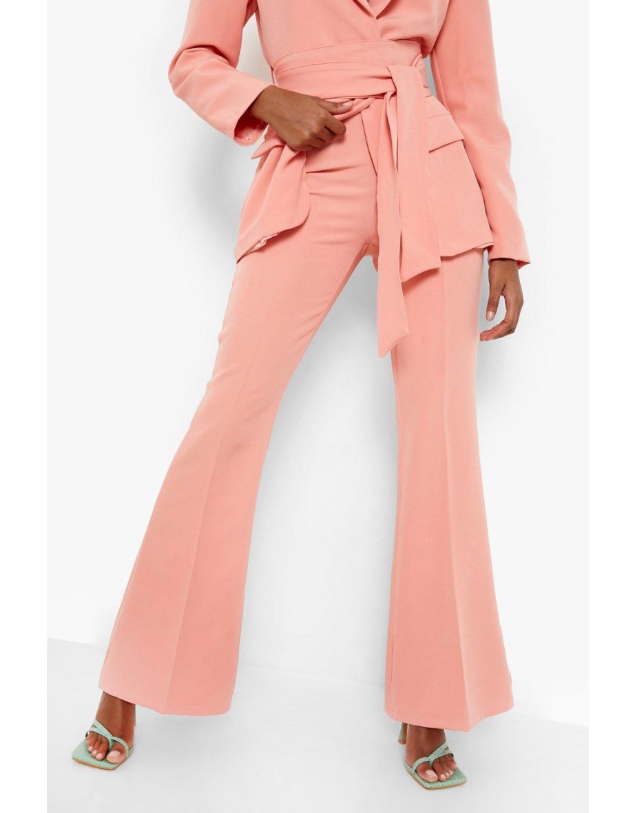 Tailored Fit & Flare Trousers - coral - 3