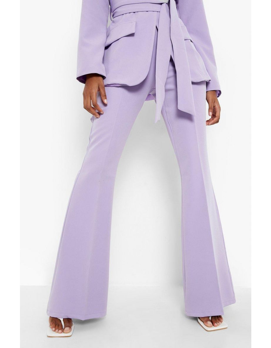 Tailored Fit & Flare Trousers - lilac - 3