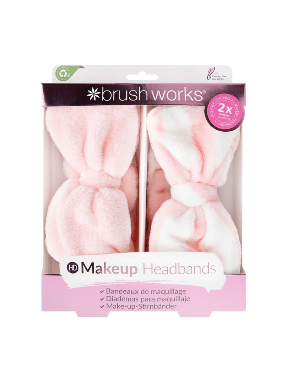 Brushworks Makeup Headbands - 2 Pack