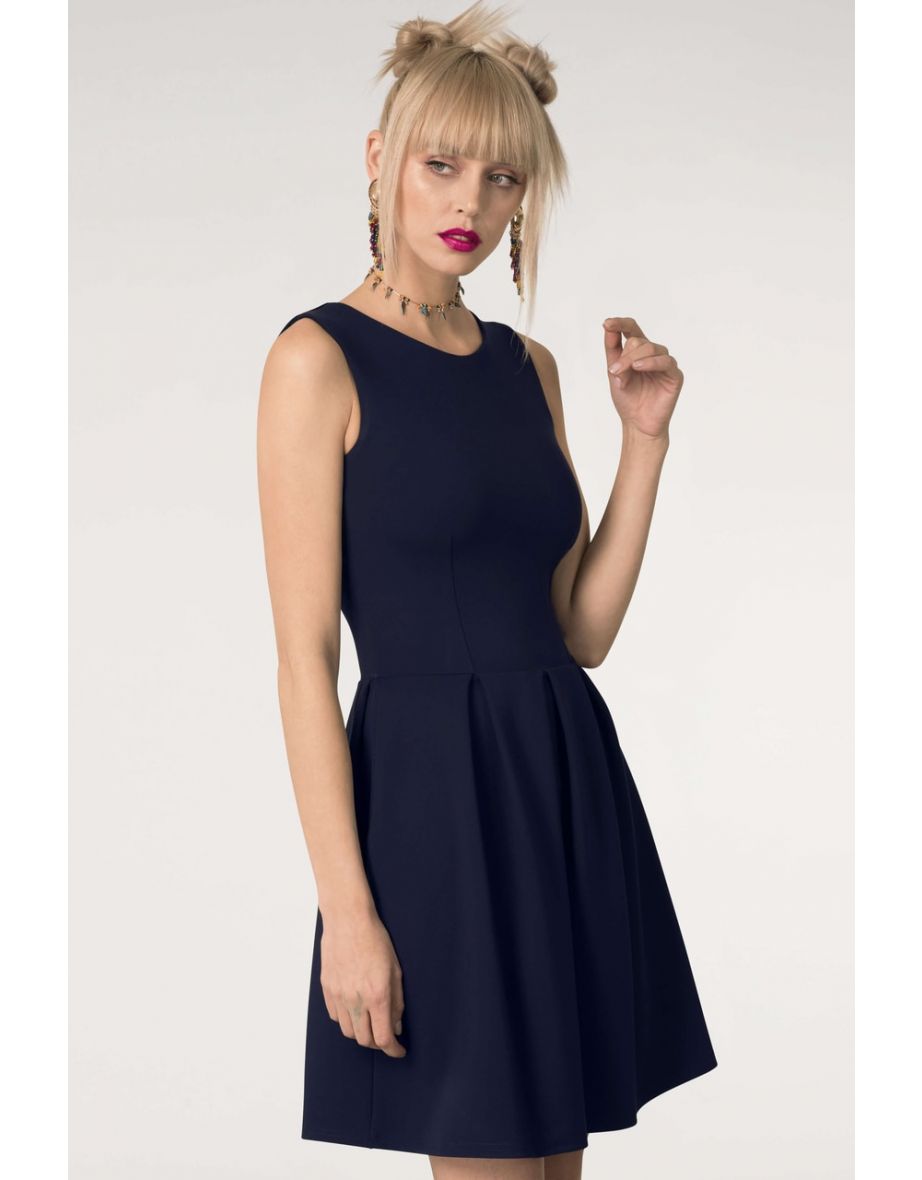 V back sales skater dress
