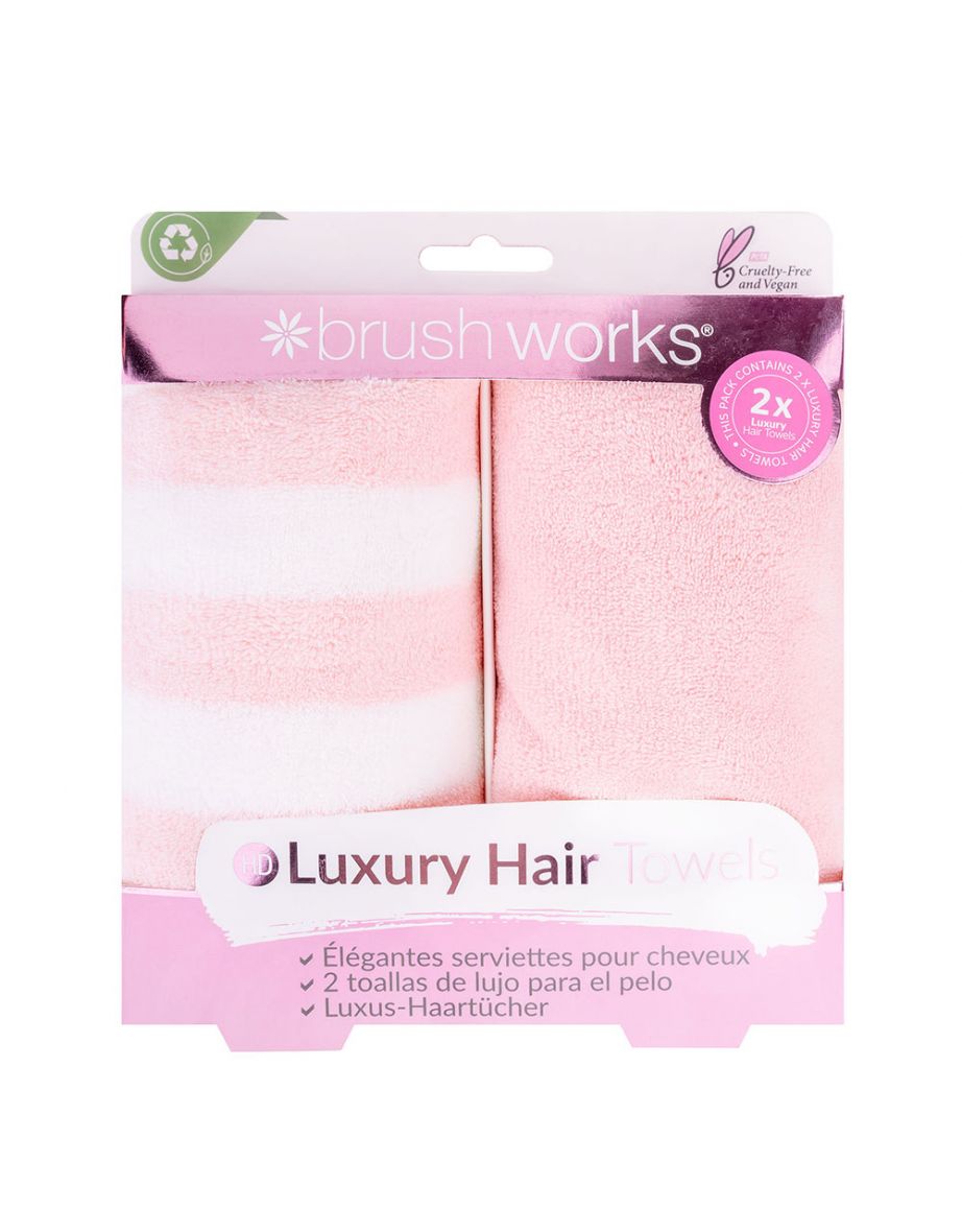 Brushworks Luxury Hair Towels - 2 Pack - 4