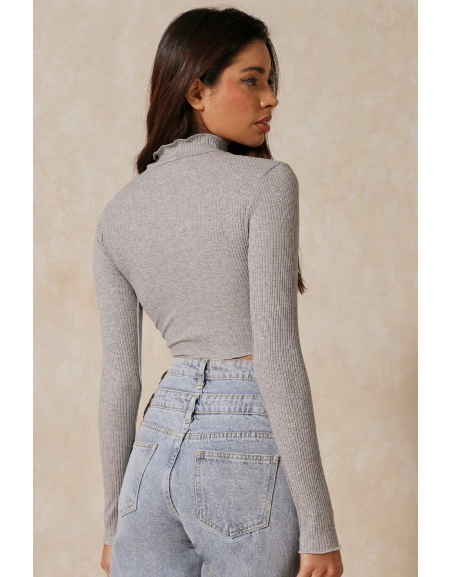 Raw Hem Seam Detail Top - 2