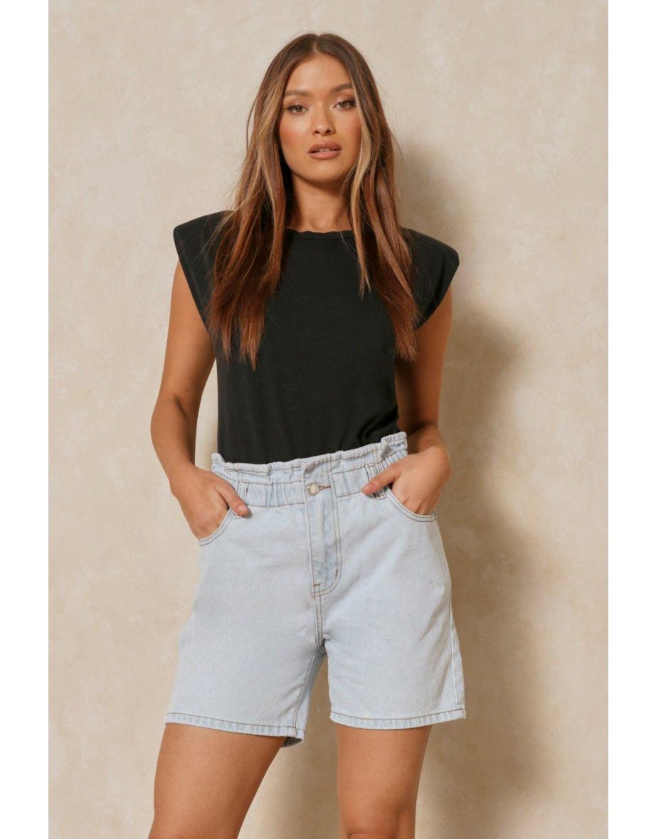 Paper Bag Waist Detail Short