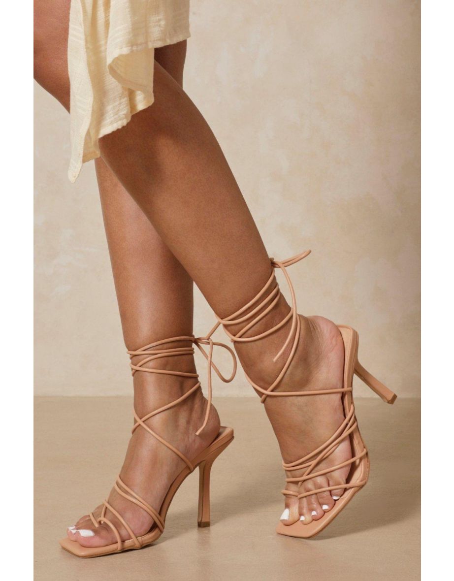 misspap lace up heels