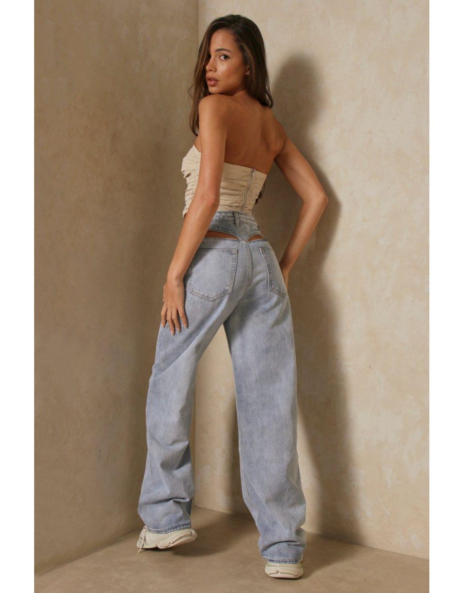 Thong Back Cut Out Detail Jean