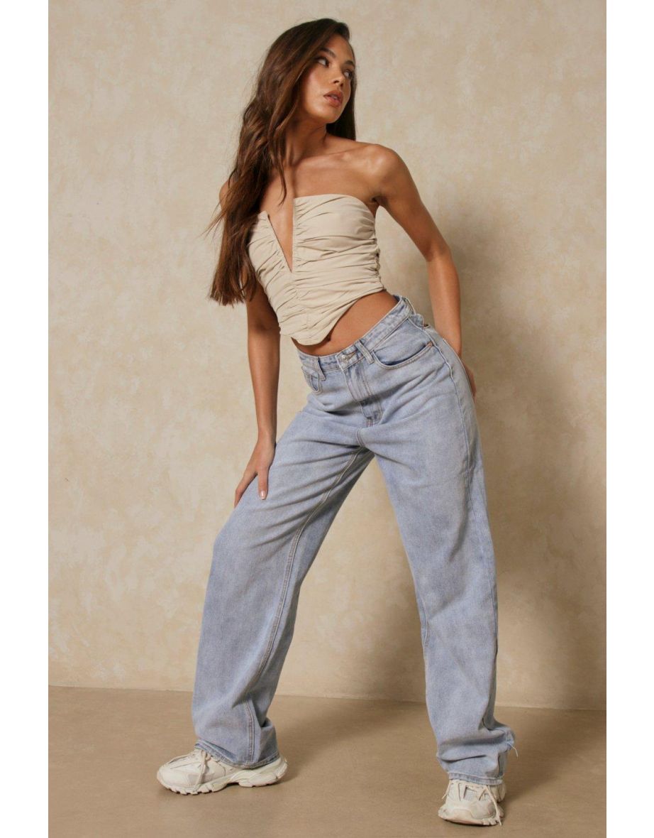 Thong Back Cut Out Detail Jean - 2
