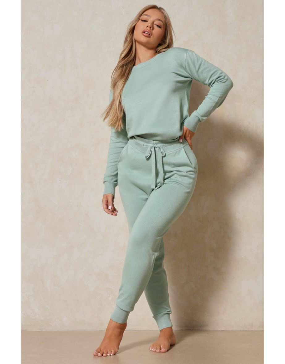 Crew Neck Knitted Lounge Set