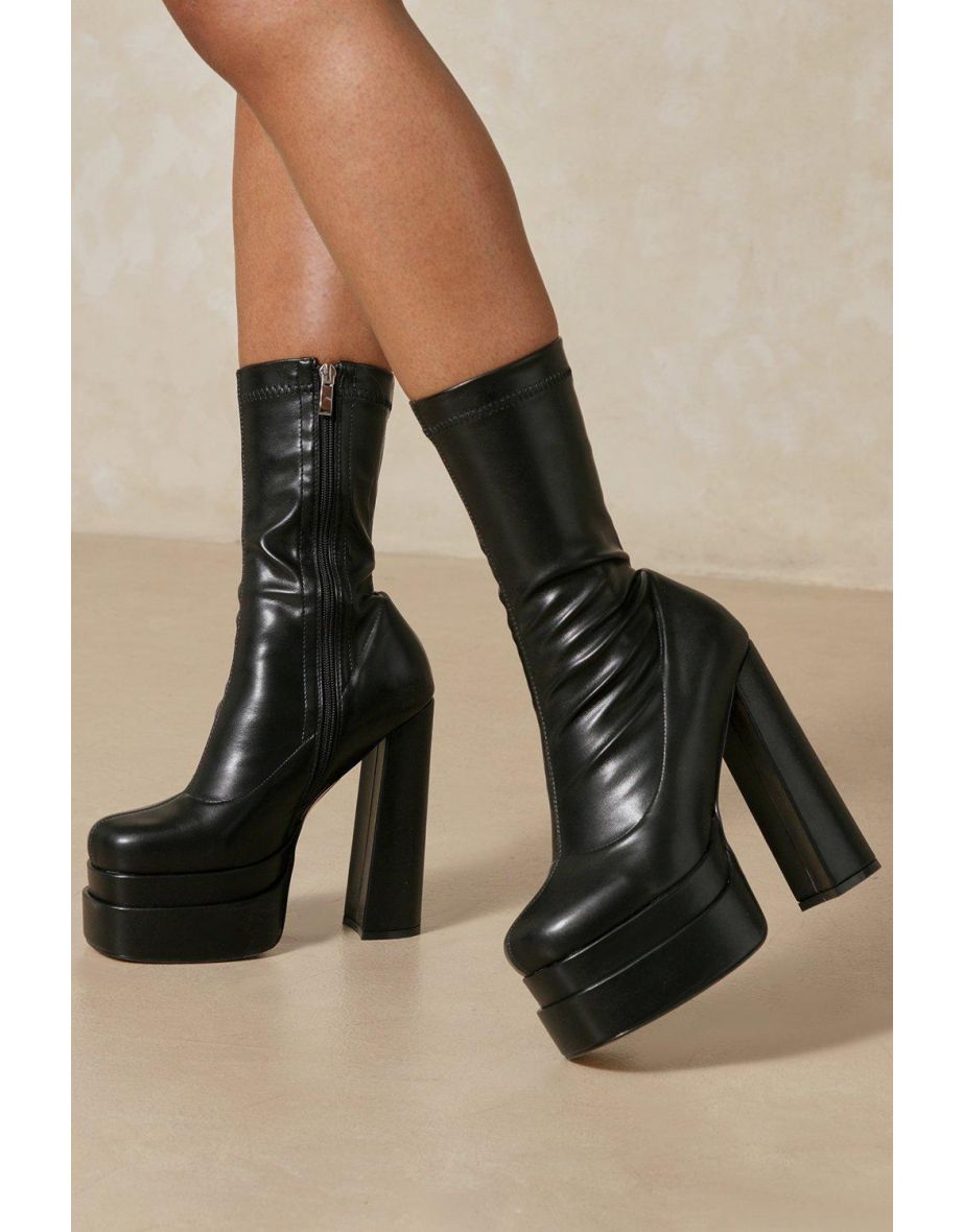 Xl platform 2025 ankle boots