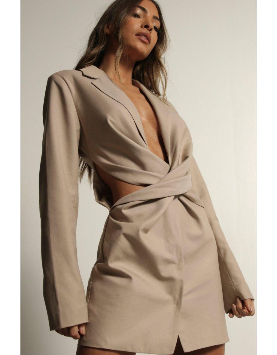 Tailored Twist Cut Out Blazer Dress