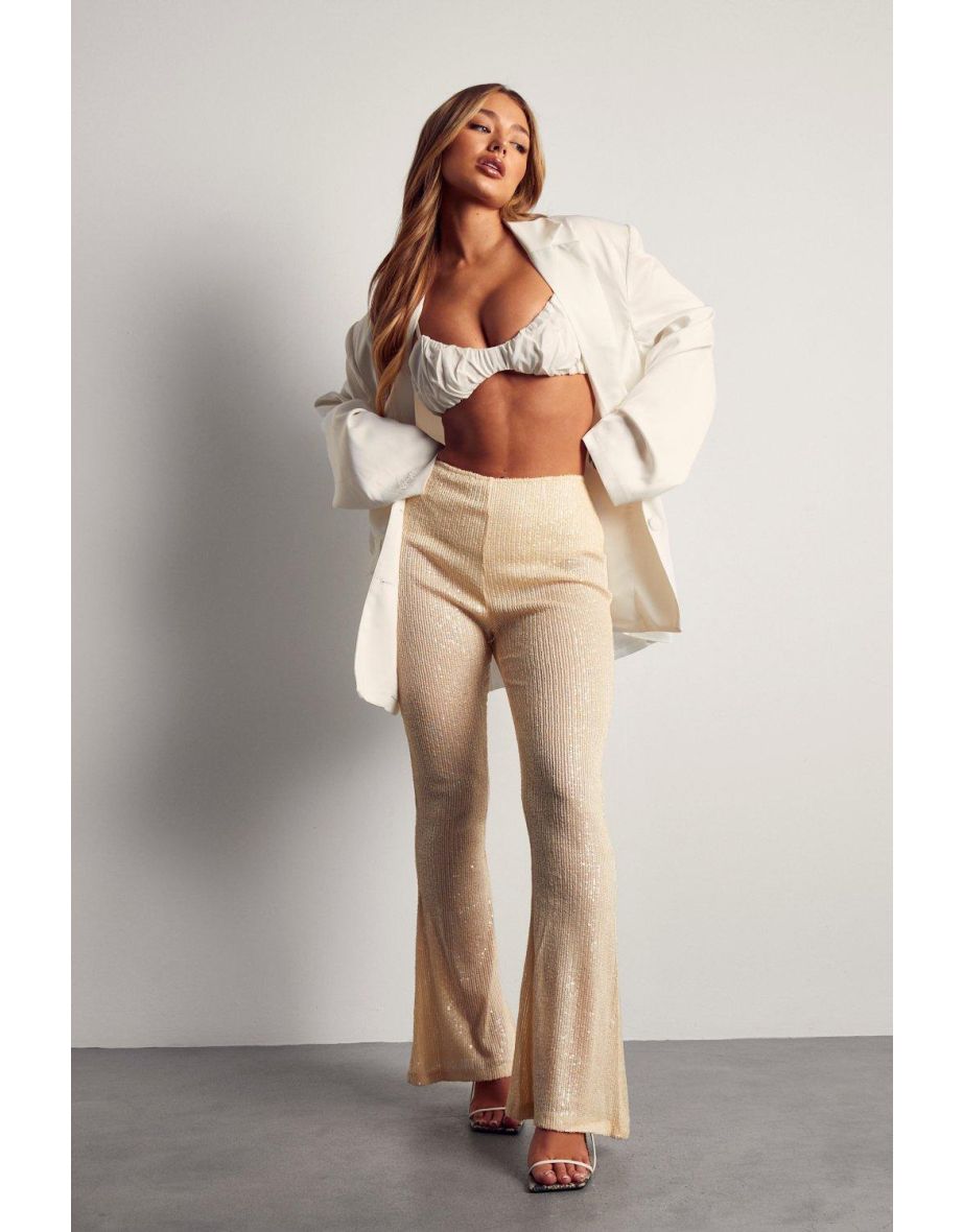 Misspap cheap flared trousers