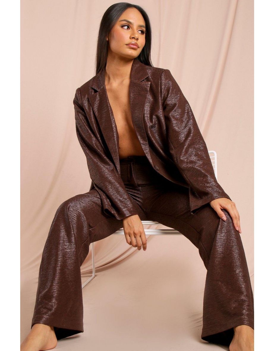 Tia Textured Oversized Suit Trouser - 2