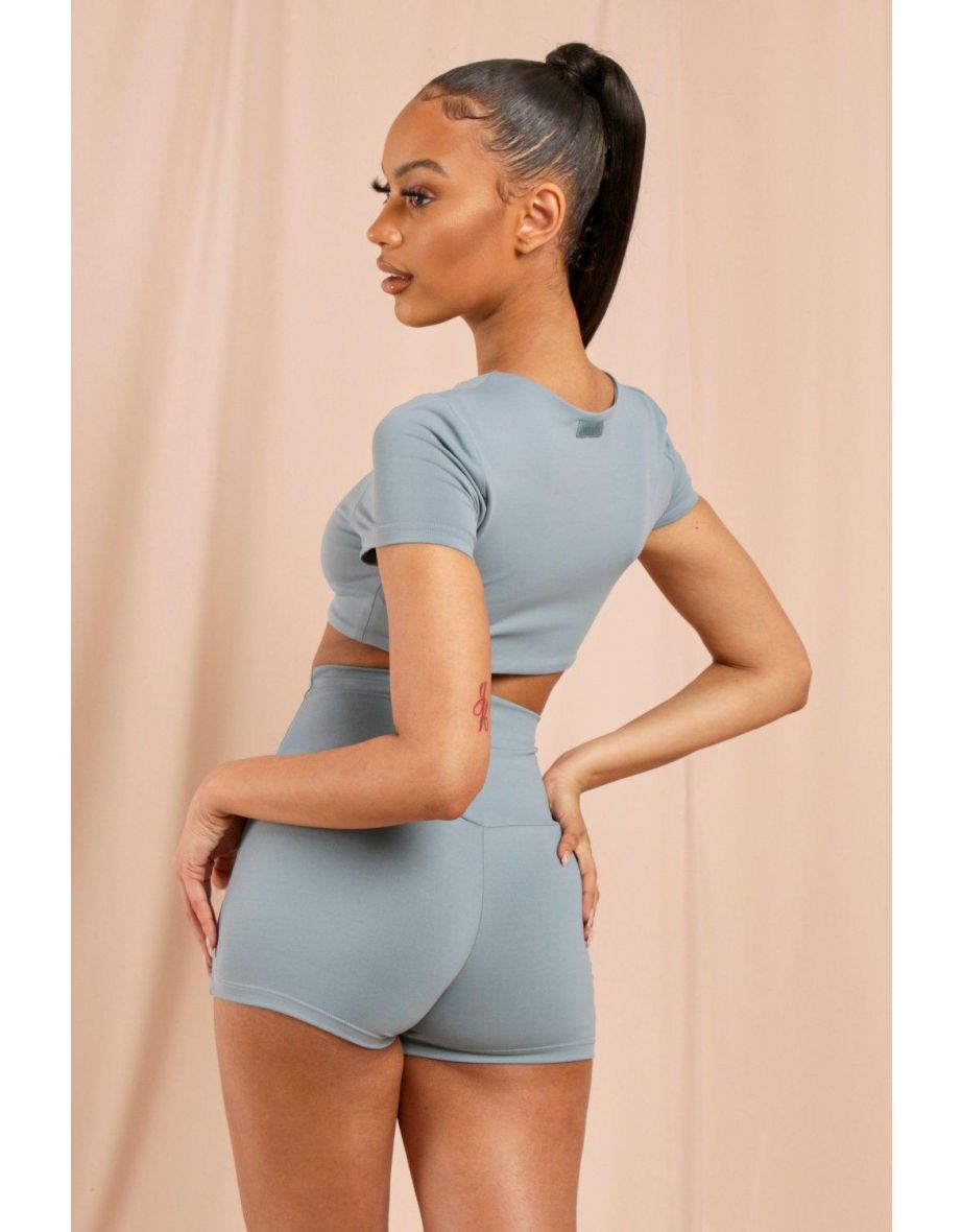 MISSPAP Label Seamless Double Layer Crop Top - 2