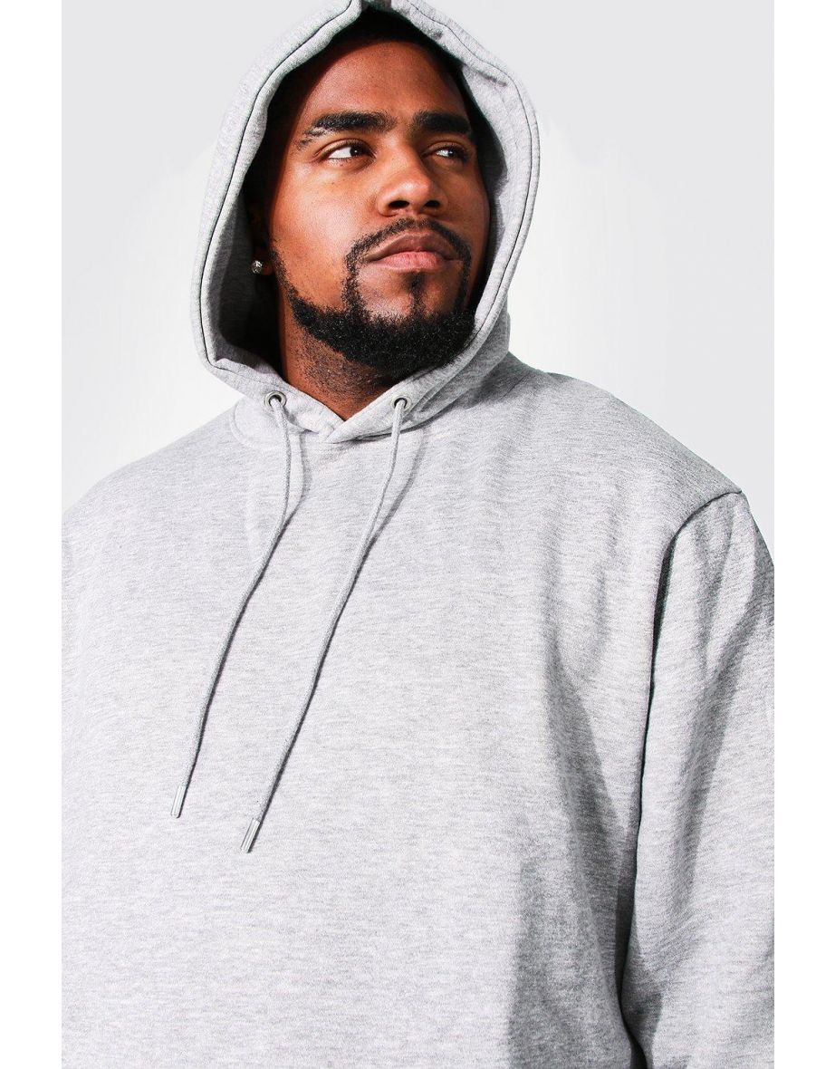 Plus Recycled Regular Fit Hoodie - grey marl - 2