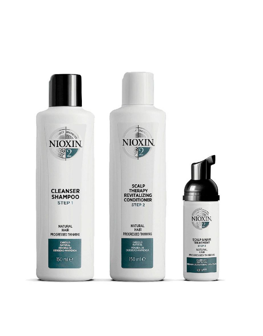 Nioxin 3-Part System Kit 2 for Natural Hair with Progressed Thinning