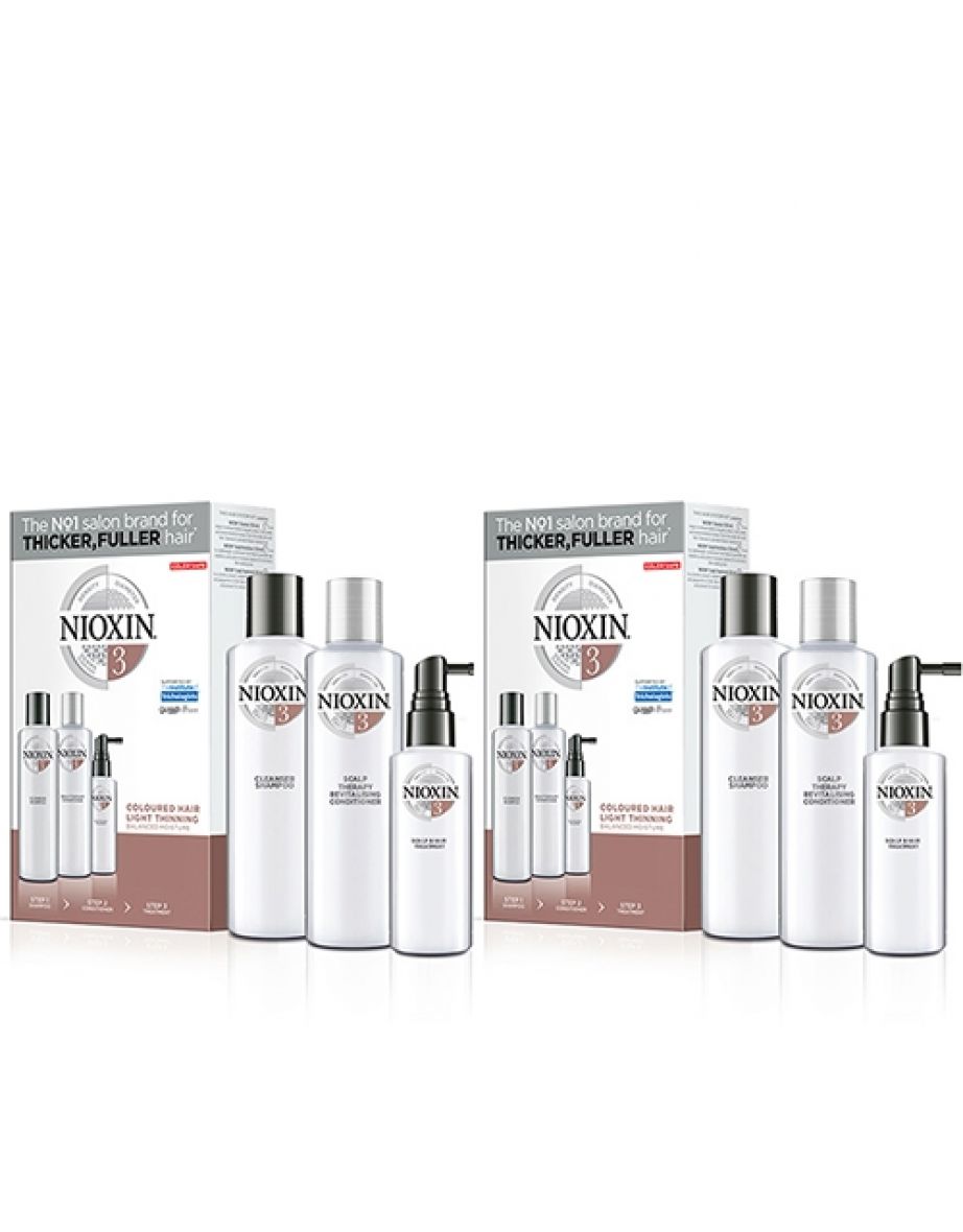 Nioxin 3-Part System Kit 3 for Colored Hair with Light Thinning Double