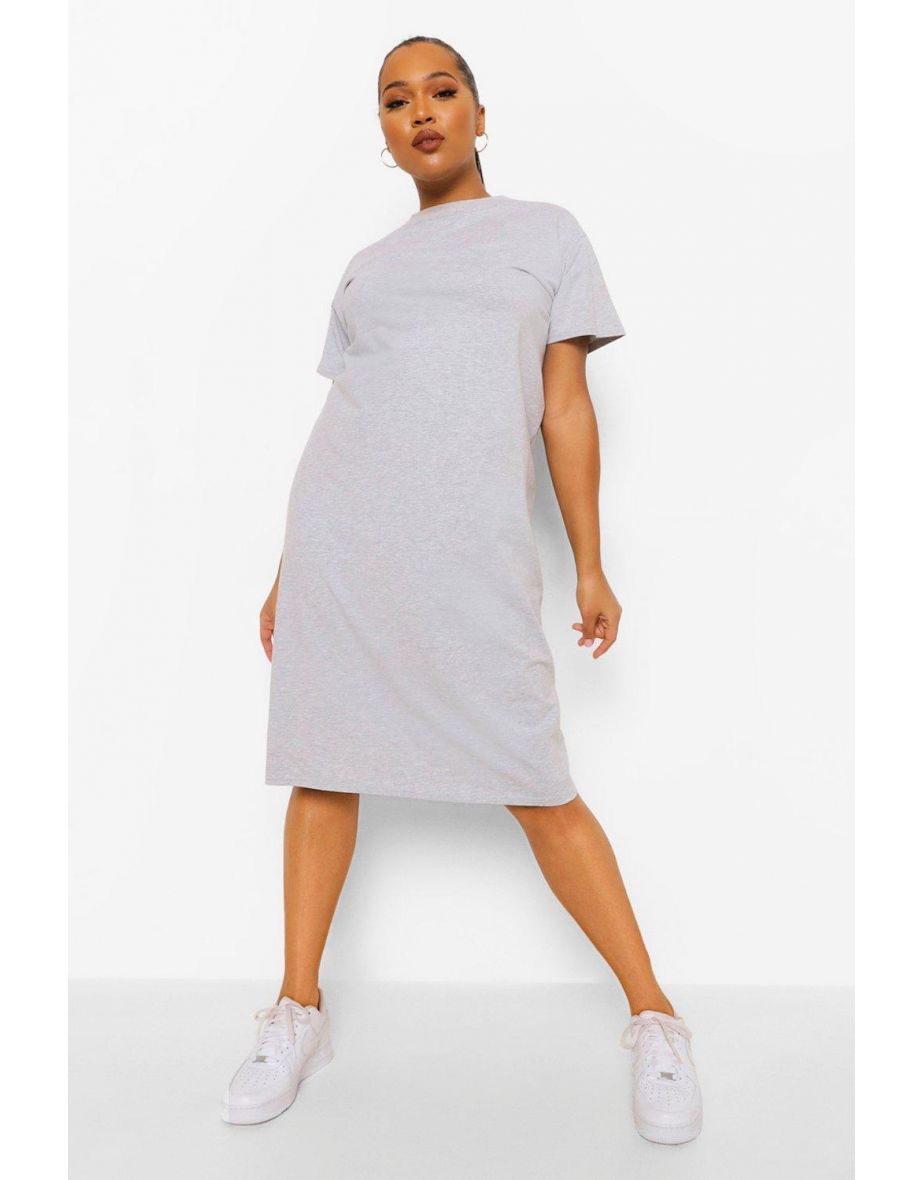 Grey t shirt midi dress 2025