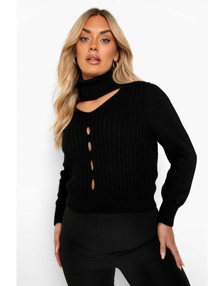 Jumper with neck choker best sale