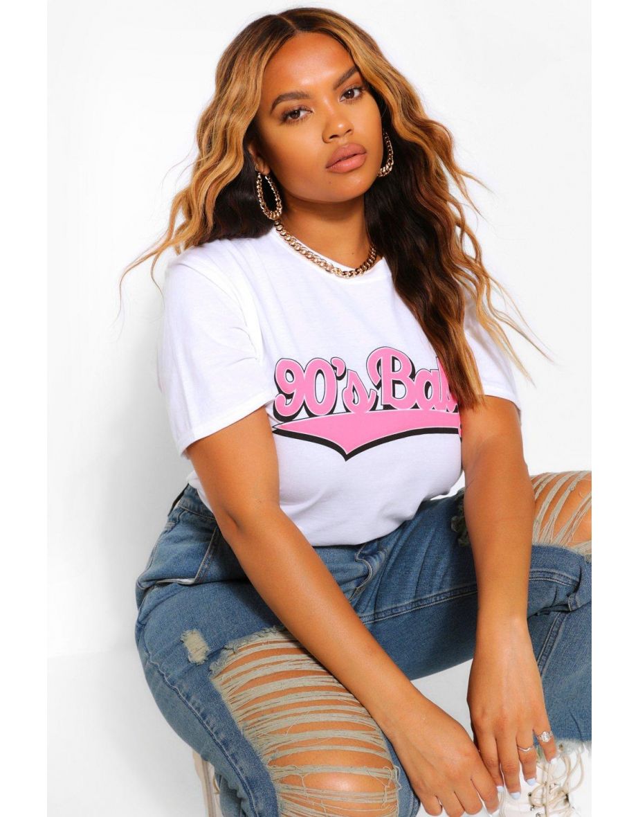 Plus 90's Baby T-Shirt - white