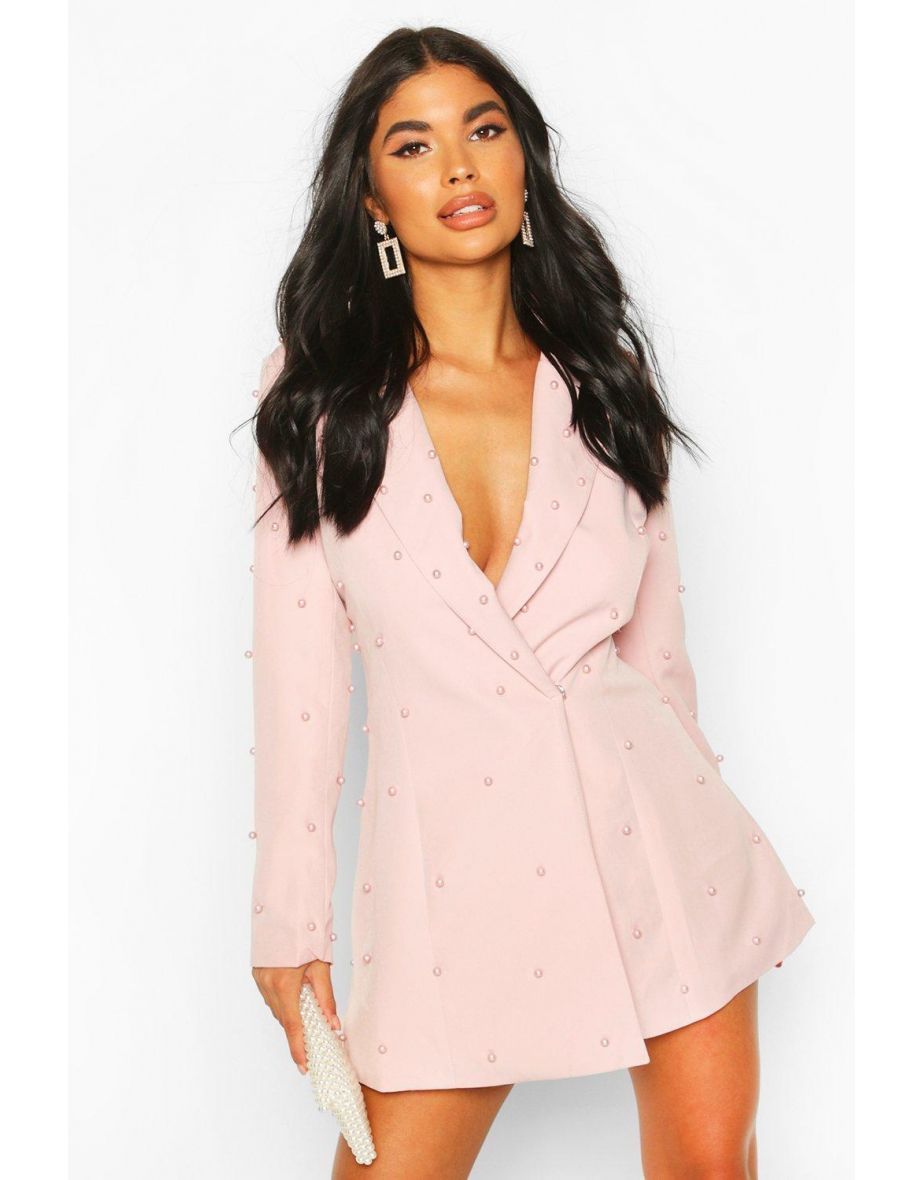 Boohoo pearl blazer dress 2025