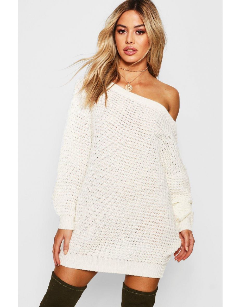 Off white jumper dress hotsell