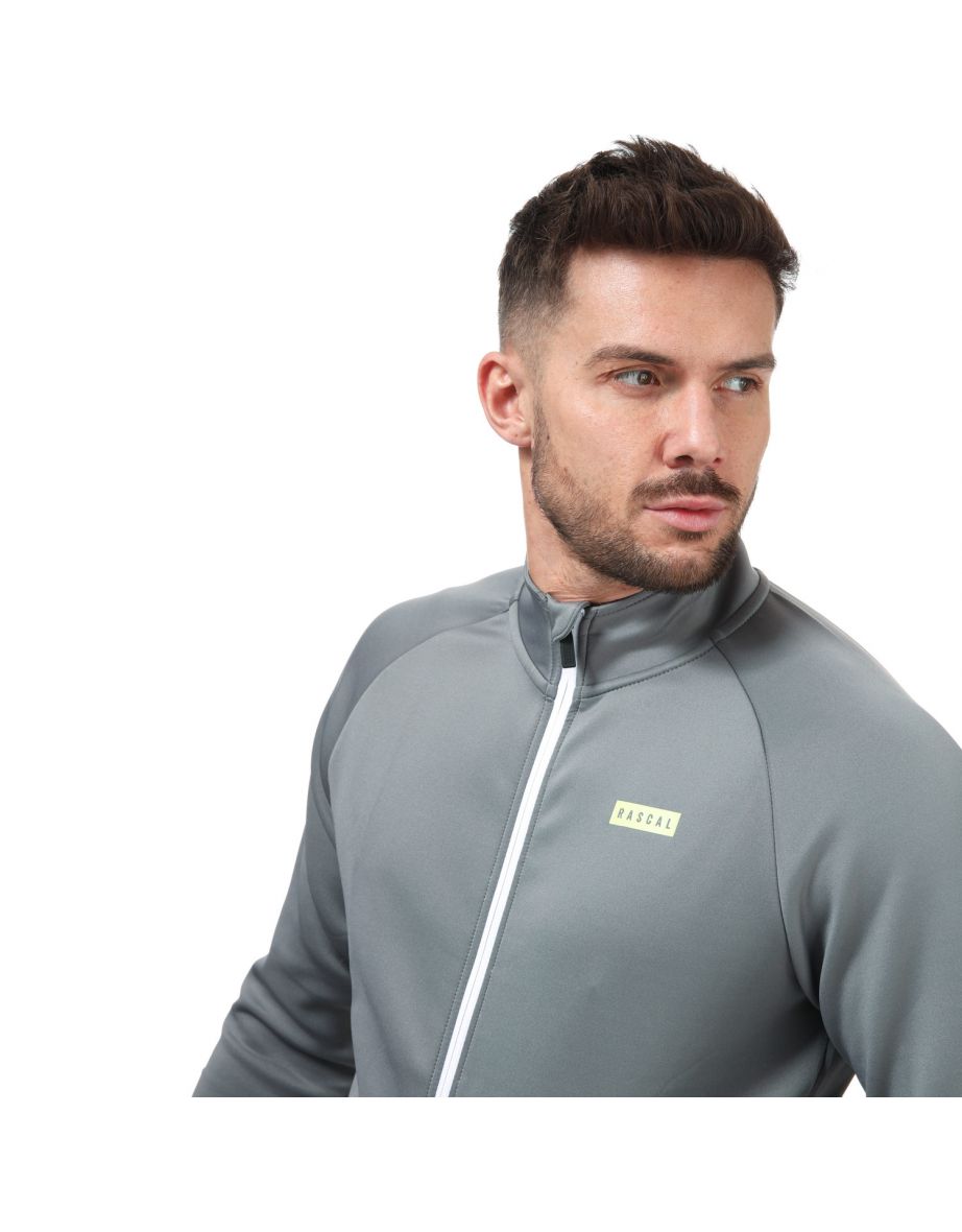 Men's Rascal Elite Stripe Track Top in Grey - 5