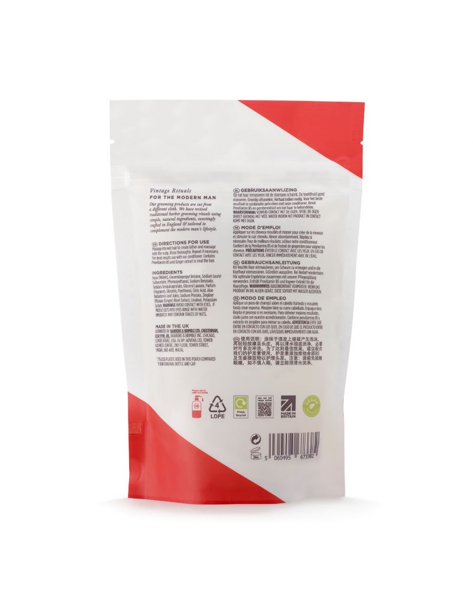 Hawkins & Brimble Revitalising Shampoo Eco-Refillable (300ml) - 5