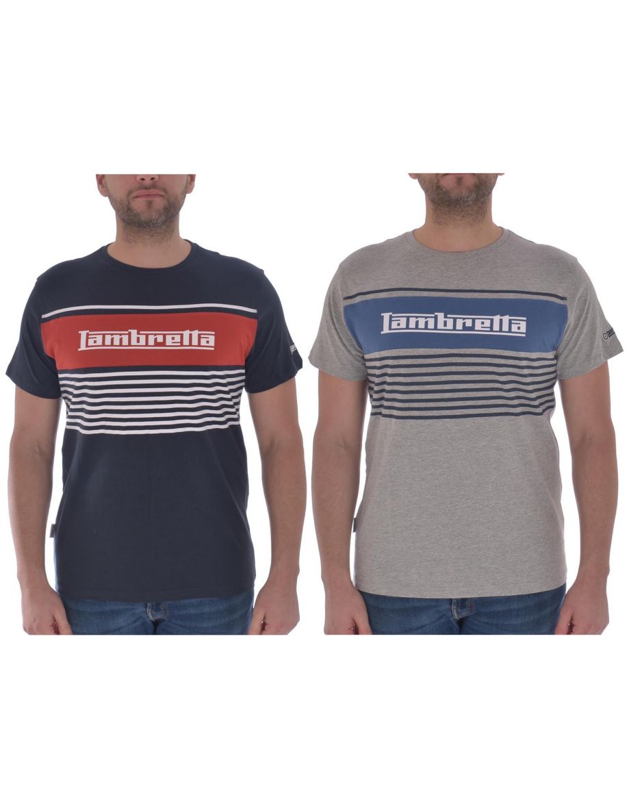 Lambretta Unisexe Graphique T-Shirt Col Rond Top Haut De Sport Manches Courtes 