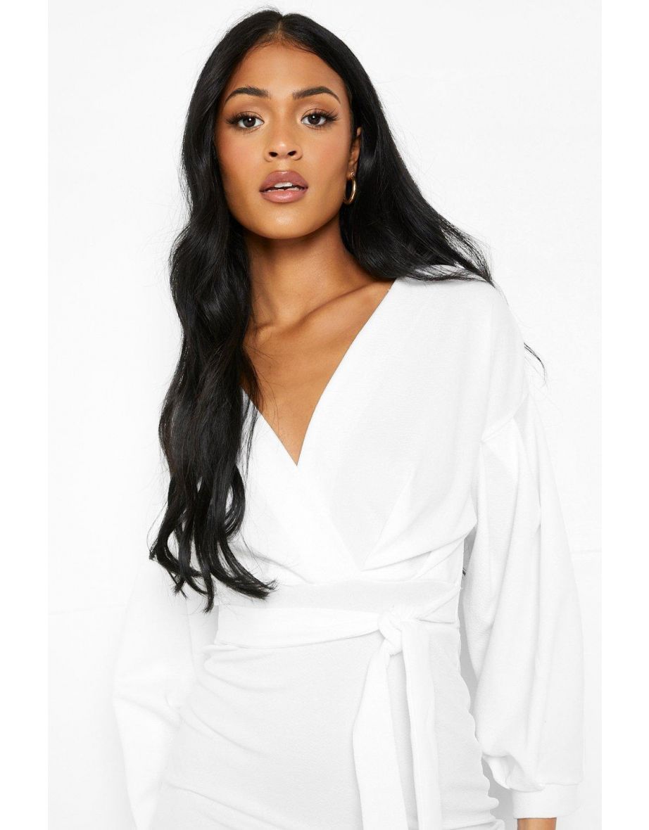 Tall Recycled Off The Shoulder Midi Dress - ivory - 3
