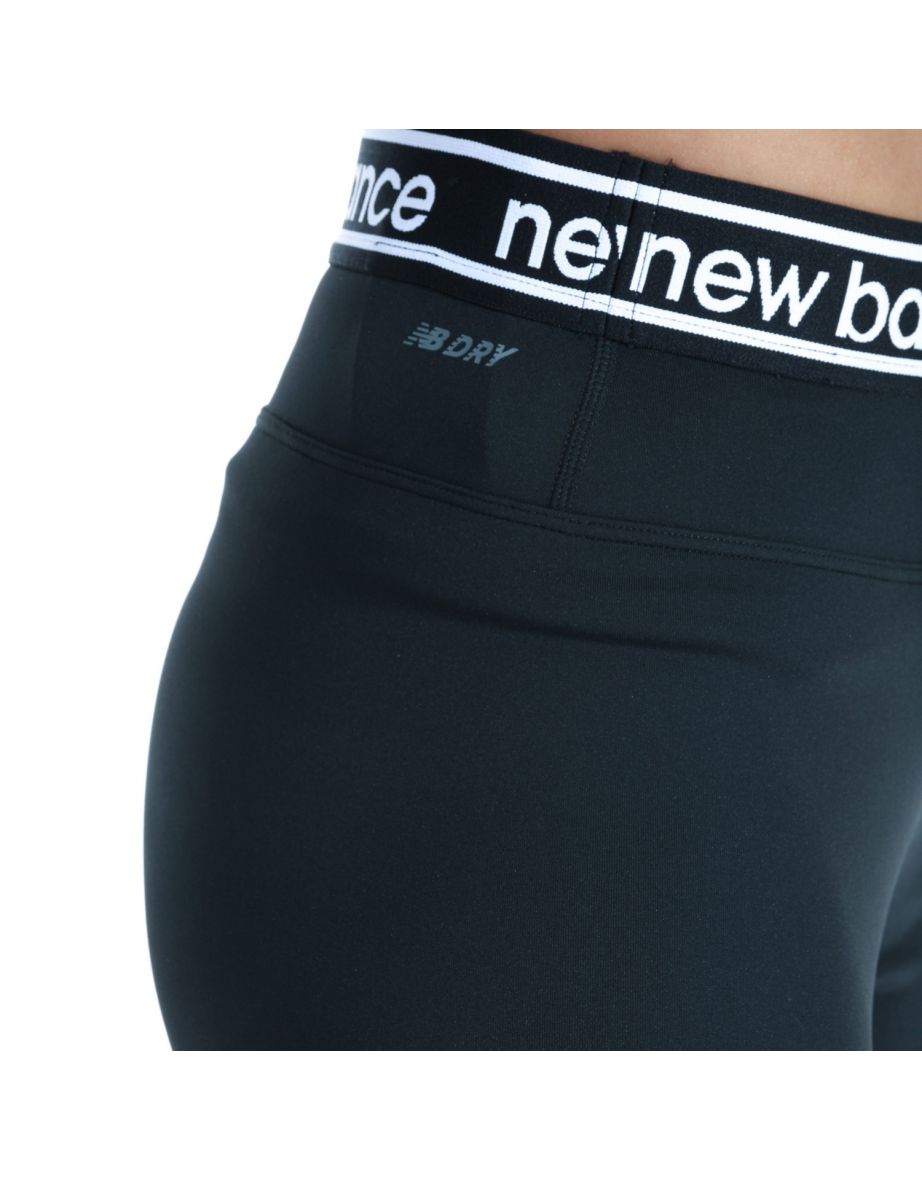 Women's New Balance High Rise 7/8 Tights in Black - 5