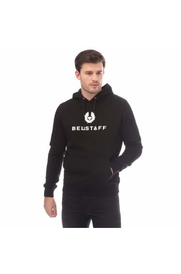Men's Belstaff Signature Hoodie in Black
