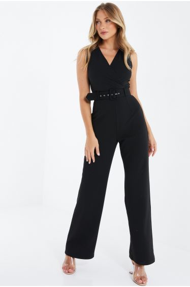 quiz black jumpsuit