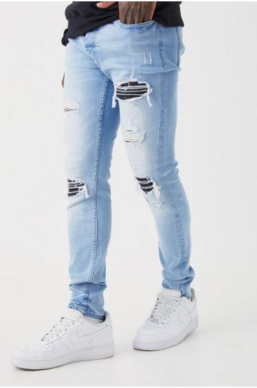 Plus Relaxed Rigid Extreme Ripped Jeans