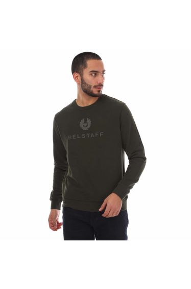 Men's Belstaff Signature Crewneck Sweatshirt in Green