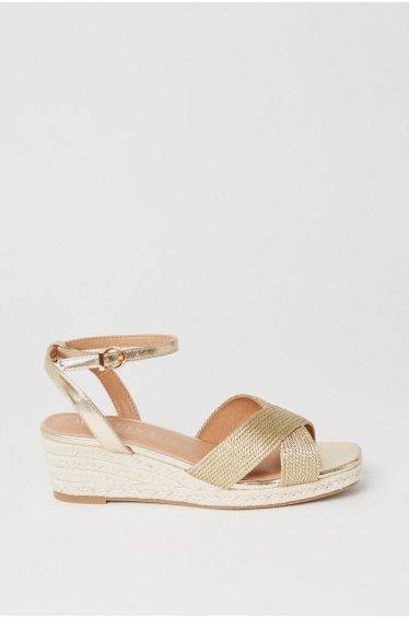 Jacey white espadrille flatform sandals new arrivals