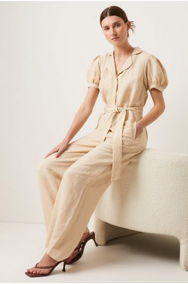 oasis puff sleeve jumpsuit