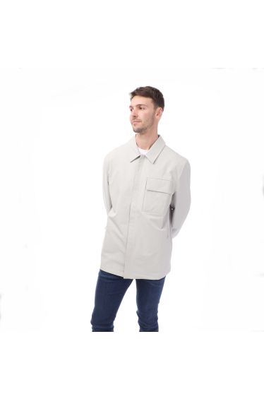 Men's Belstaff Cotton Twill Challenger Overshirt in Grey