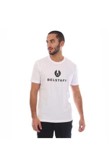 Men's Belstaff Cotton Jersey Signature T-Shirt in White