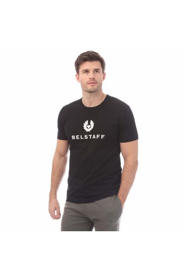 Men's Belstaff Cotton Jersey Signature T-Shirt in Black