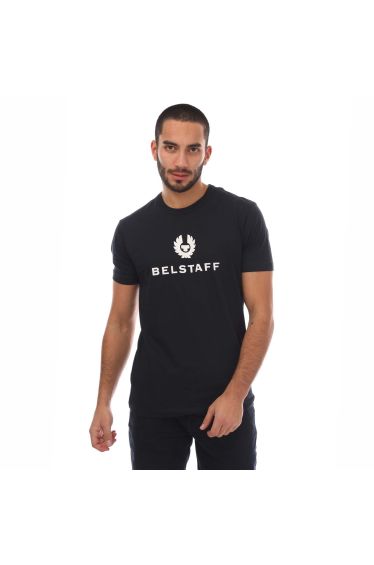 Men's Belstaff Cotton Jersey Signature T-Shirt in Blue