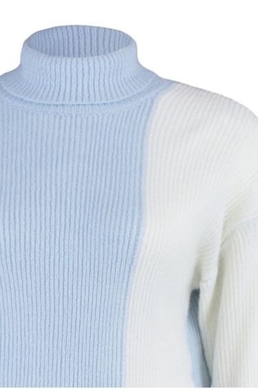 Renew Plus Oatmeal Knit Slouchy Roll Neck Sweater